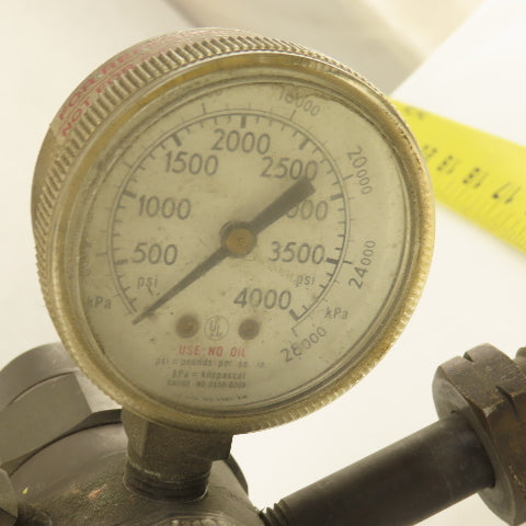 Concoa 41223011M 2 Stage Brass Pressure Regulator 30-100 PSI Output