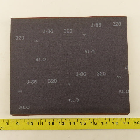 Norton ALO 86 320 Grit Aluminum Oxide Cloth Sanding Paper 11" x 9" Lot Of 29