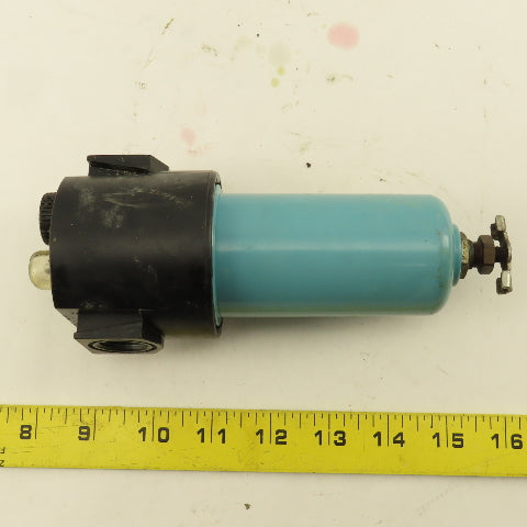 1/2" Compressed Air Lubricator Metal Bowl Manual Drain