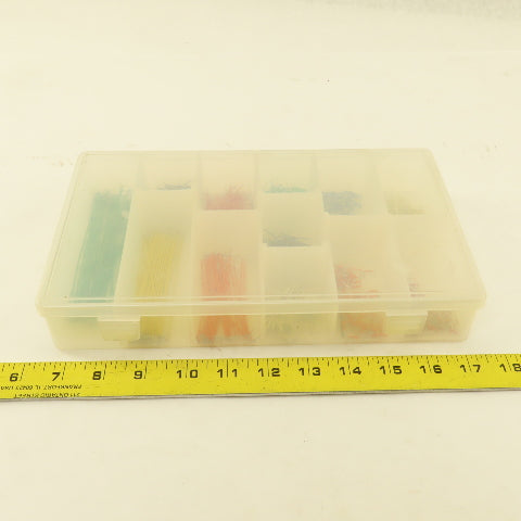 0.0250 Large Assortment Mixed Length Color Insulated Jumper Wires 200+ Pieces