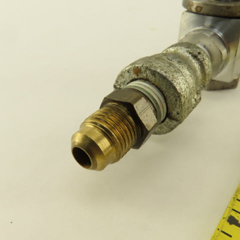 Lube Devices 3/4" x 11" Glass Vile Liquid Level Sight Gauge 10" Port Centers