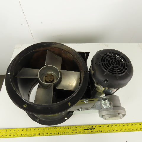 Haz Loc 1/2Hp 3Ph 208-230/460V 1725RPM Inline Duct Axial Booster Blower 12"