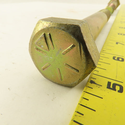 3/4"-10 x 4-1/4" - 5-1/2" Yellow Zinc Steel Hex Cap Screw Bolt Mixed Lot Of 24