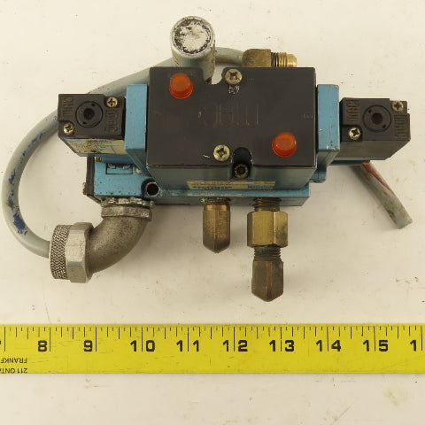 MAC 82A-FC-BAA-TM-DAAP-1DA Pneumatic Valve 3 Position 120V Coil Manifold