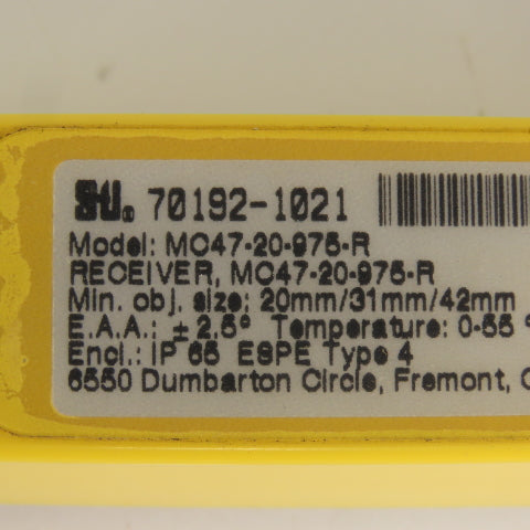STI MC47-20-975-R Micro Safe Light Curtain Receiver