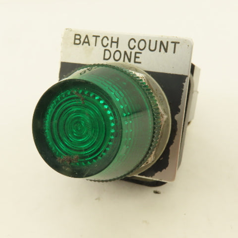 Allen Bradley 800T-PL16G 120V Illuminated Green Pilot Indicator Light