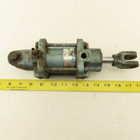 Nopak MX 11363 2" Bore 1" Stroke Pneumatic Clevis Mount Cylinder