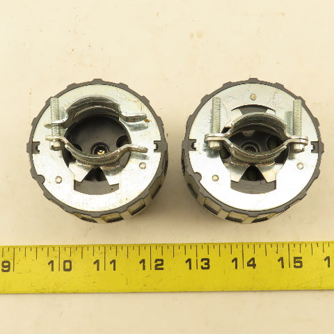 General Electric GE4372-9 30A 125V Straight Blade Grounding Connector Lot Of 2