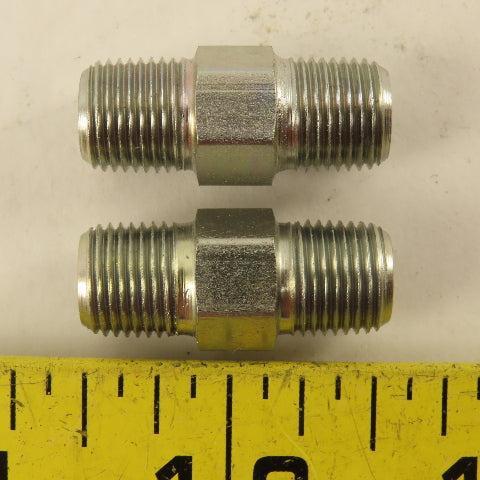 1/8"-28 (-2) Double Ended Inverted Flare Union Stainless Steel Lot Of 2