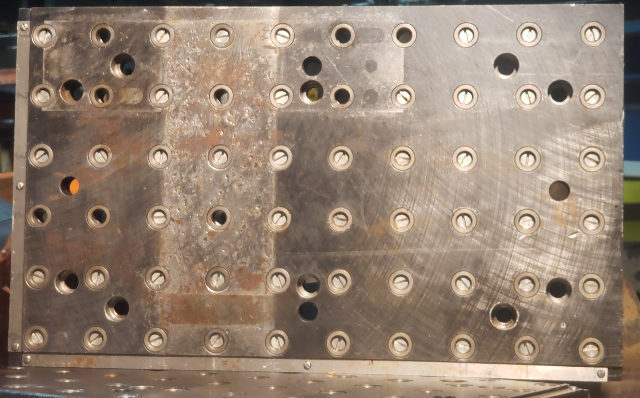 12"x20"x1" Thick Blanchard Ground Steel Plate W/Grid