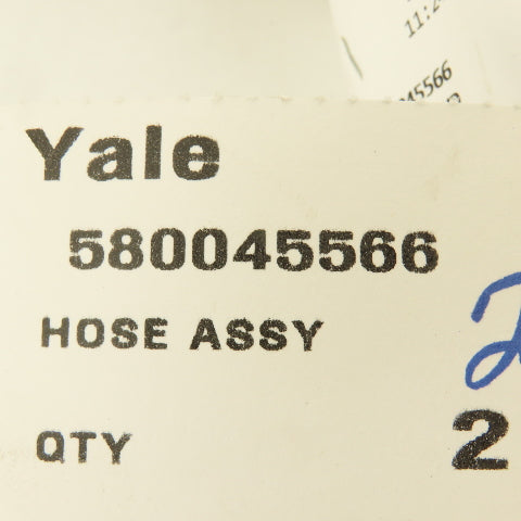 Yale 580045566 Hydraulic Hose 3/8" Non Swivel Male ORFS 3/8" x 1/2" 11' OAL