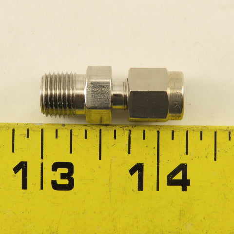 Parker LPK Series 1/8" NPT x 1/8" OD Tube Compression Stainless Steel Fitting