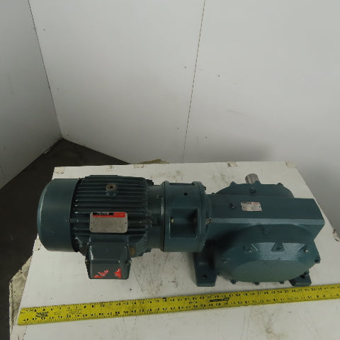 Reliance Electric 180CM28A 50:1 Ratio Speed Reducer Gearmotor 3Hp 208-230/460