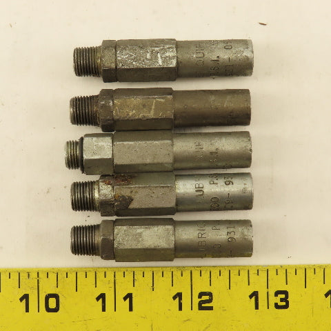 Trabon Lubriquip M10 Threaded Lubricator Valve 1500PSI Lot Of 5