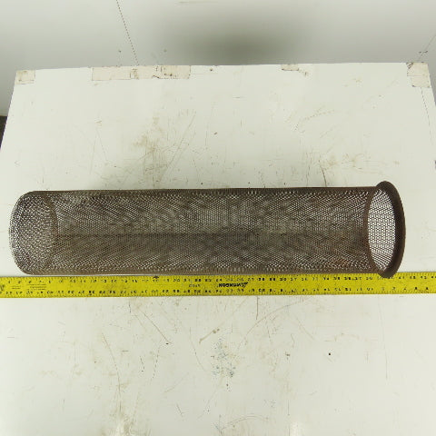 Carbon Steel Strainer Basket 7-1/4" Diameter x 30" Length 8-1/4" Flange