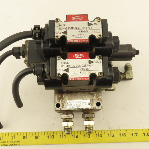 Toyooki HDI-42SGSD-BCA-025A-WY Hydraulic Solenoid Valve Assembly