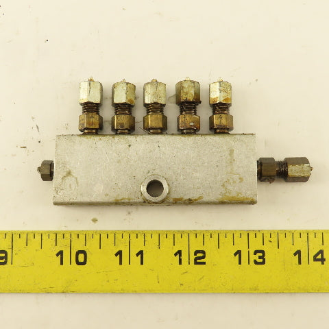 7 Port Lubrication Manifold Distributing Valve