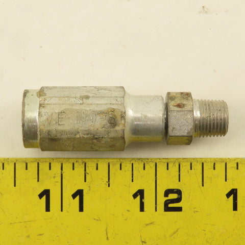 Parker 3/16" ID No Skive Hose x (-4) 7/16-24 Male Straight Hydraulic Fitting