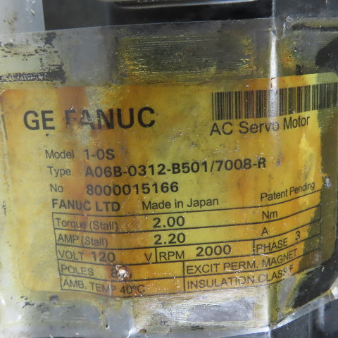 Fanuc A06B-0312-B501/7008-R 360° Rotary Indexing Turntable From Jungner PSA-600