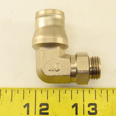 Legris G1/4 Male O-Ring x 12mm Push To Connect Stainless Steel Elbow