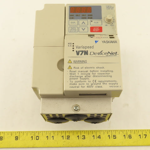 Yaskawa CIMR-V7NU40P7 DeviceNet Variable Speed Drive 3Ph 0-460V