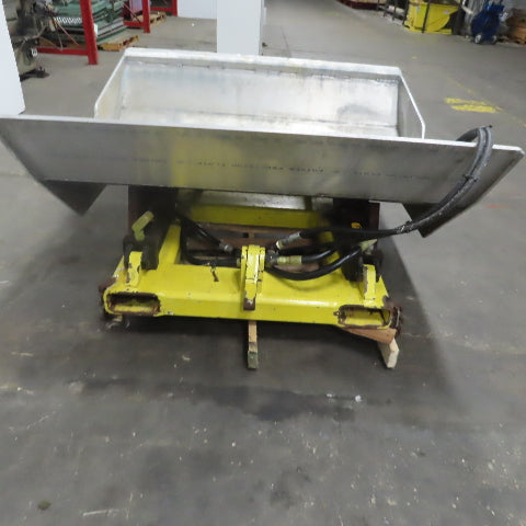 Heavy Duty Aluminum Hydraulic Dump Hopper Fork Lift Attachment 55° Tilt