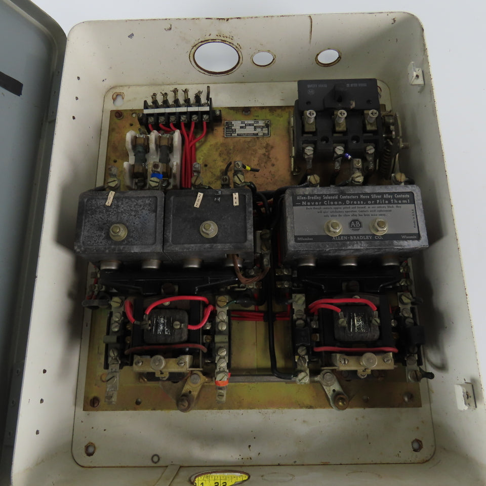 Allen Bradley Bul 716 208V 15Hp 3Ph Size 2 Manual Reversing Motor Starter Parts