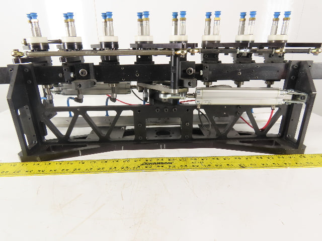 2 Section Rotating 8 Station Vacuum Pick And Place Robot Arm Fixture