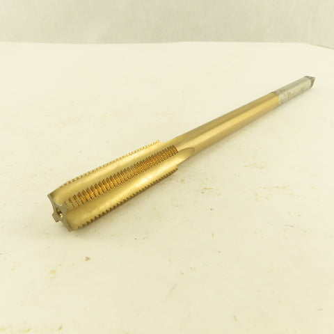 TFI 1/2"-20 HS (+.005G) Extra Length TiN Coated Bottoming Tap 4 Flute 8" OAL