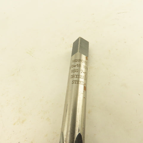 Vermont 3/8"-18 NPTF Pipe Tap Extra Length Dryseal Ground Lot Of 3