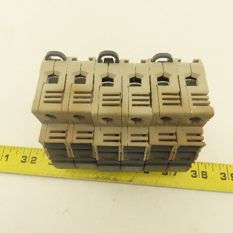 Weidmuller 1966040000 WSI 25/2 30A 600C Class CC Double Pole Fuse Holder Lot/3