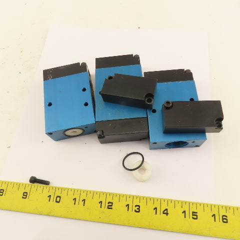 Alkon P-070DP 4/2 Position Pneumatic Piloted Valve Parts OR Repair Lot Of 3