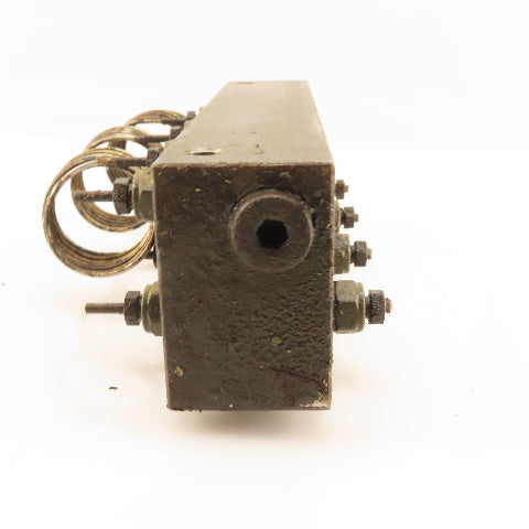 18 Multi Port Steel Block Hydraulic Manifold 3/8" Main Port 5/16" Secondary