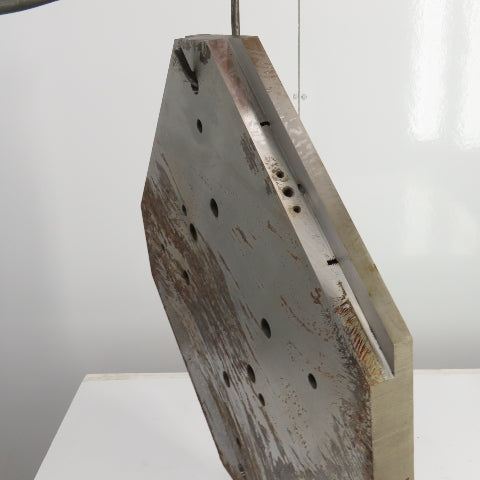 25" x 25" x 2" Thick Ground Steel Fixture Plate W/Holes