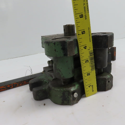 2 Post Punch Press Die Set/Shoe 4-3/4" FB x 4" W 3-1/2" Throat