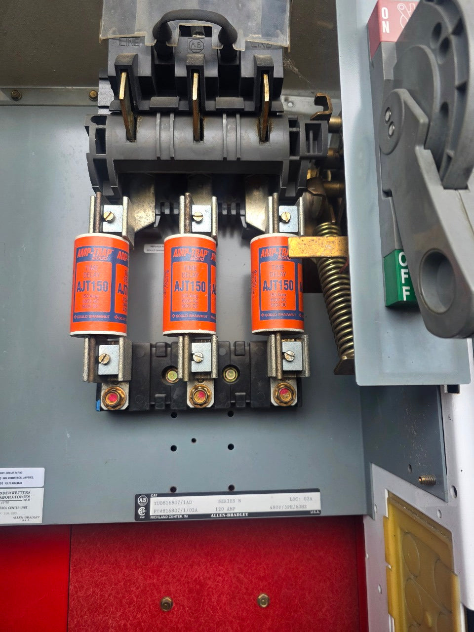 Allen Bradley 600V 800A Capacity Modular Motor Starter Enclosure 90"x55"x20"