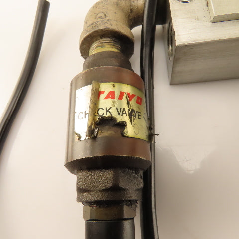Parker P2LBZ592ESNDBB49 2 Way Solenoid Valve Bank 5/3 Way W/ Check Manifold 24V
