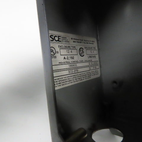 SCE SCE-2PBI 2 Push Button Electrical Enclosure W/ E-Stop Pendant
