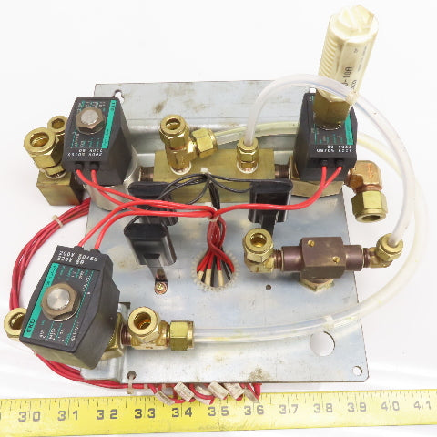 Fanuc A04B-0807-C404 Laser Exhaust Control Valve Assembly 220V Coil