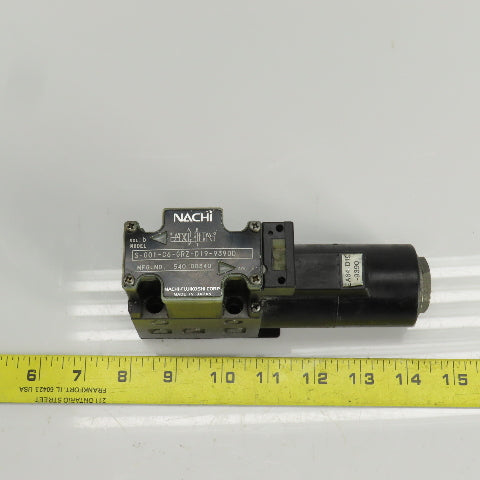 Nachi S-G01-C6-GRZ-D19-9390D Hydraulic Directional Control Valve 24VDC