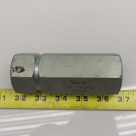 Snap Tite CP1FF-16S-65 Inline Hydraulic Check Valve 1-5/16"-12 5000 PSI
