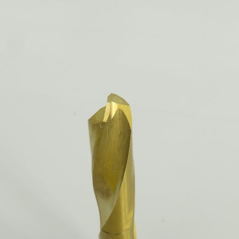 140° Solid Carbide Drill Bit 29/64" Cut Diam 2-15/64" Cut Length TiN Coated