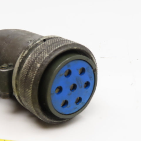 DDK MS3108B24-10S Size 24 Circular Connector 7 Pin Female 24-10SF Elbow 90°