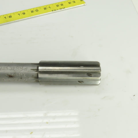 Super 46442 1.2772" Diam Straight 8 Flute Carbide Tipped Coolant Thru Reamer