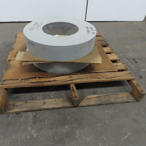 National HA100 L 14 V6W 24"x 5xae Centerless Grinding Wheel 1035RPM Lot of 2