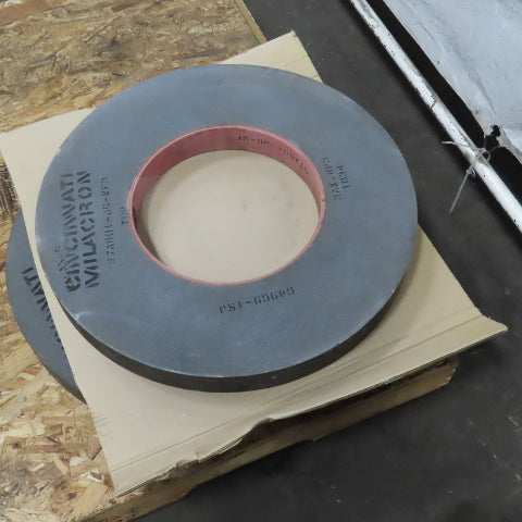 Cincinnati Milacron 97A801-J6-VFM 24" x 2-3/8" Centerless Grinding Wheel Lot/2