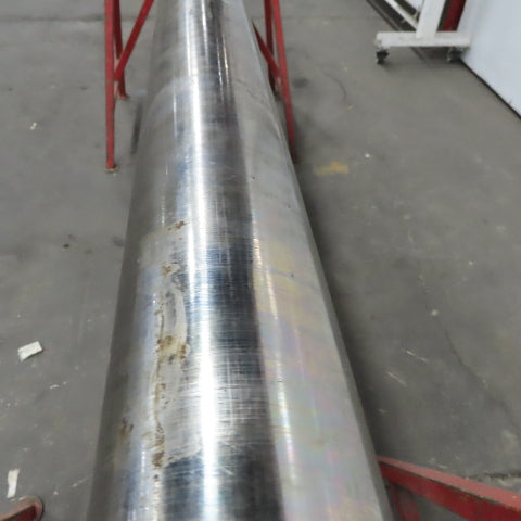3-1/2" OD Carbon Steel Solid Bar Stock 77" OAL Yellow Pink