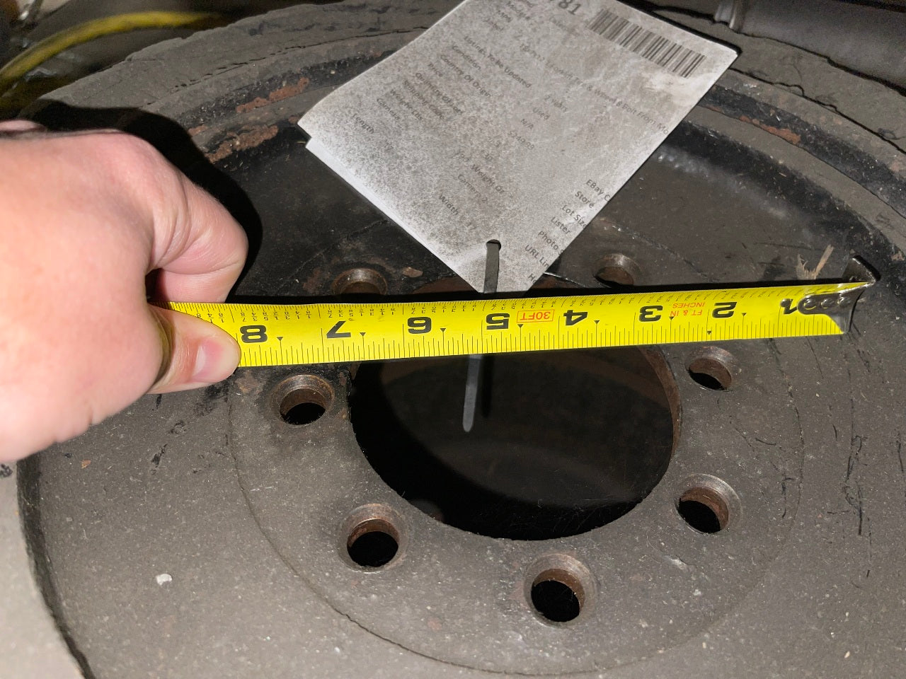 Caterpiler 18x7x12.1 Forklift Tire & Wheel 8 Bolt From Model EP20KT Lot of 2