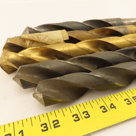 Misc. Lot Drill Bits 3MT Tapered High Speed Steel 23.75mm To 28mm Lot of 5