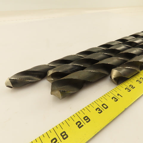 Misc. Lot Drill Bits 2MT Tapered High Speed Steel 47/64" & 55/64" Lot of 4